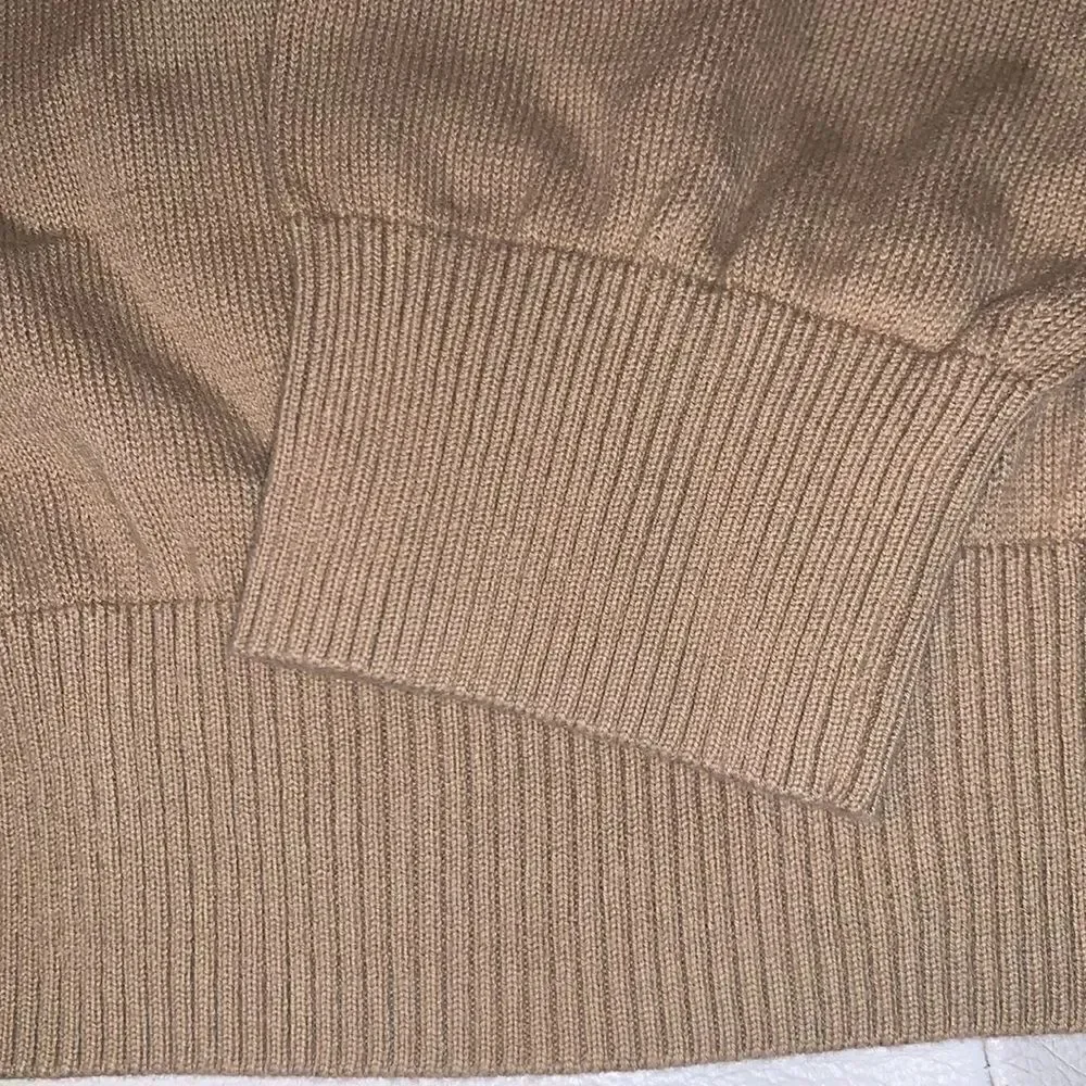 NWT Jos.A.Bank V-Neck Primary Cotton Tan Sweater Men’s Pullover Size XL